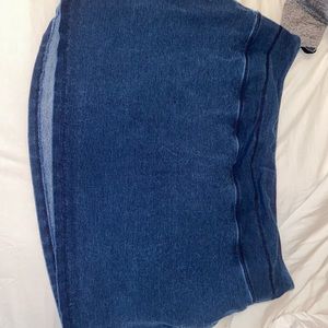 Cute denim looking skirt!